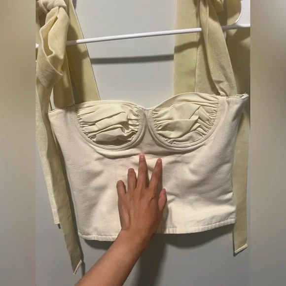 🛑SOLD🛑 Orseund Iris Canvas Bustier Tie Top - Picture 8 of 12
